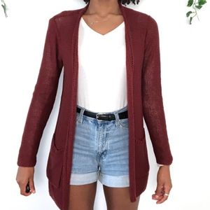 Forever 21 Rust Cardigan